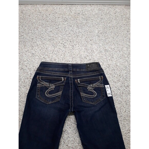 28x29 1/2 Silver Suki Surplus dark wash bootcut - Picture 4 of 6